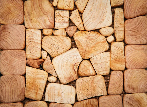 Holzstruktur Des Geschnittenen Baumstammes Nahaufnahme — Stockfoto