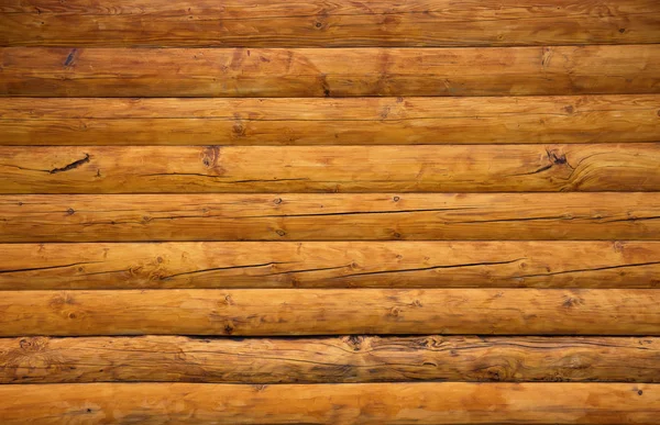 原木木墙 — 图库照片