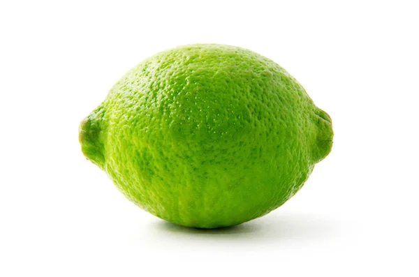 Fresh Lime Isolated White — Stock Photo, Image