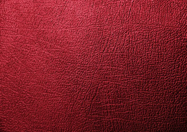 Textura Fundo Couro Vermelho — Fotografia de Stock