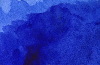 Suluboya tarzında mavi soyut arkaplan