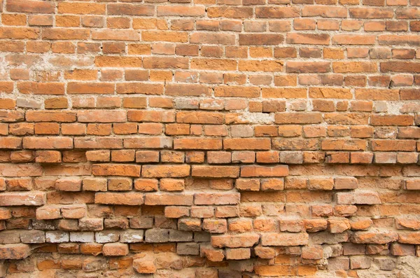 Oude Rode Baksteen Muur Textuur Achtergrond — Stockfoto