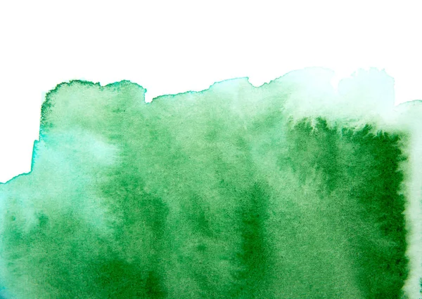 Zöld Elvont Háttér Akvarell — Stock Fotó