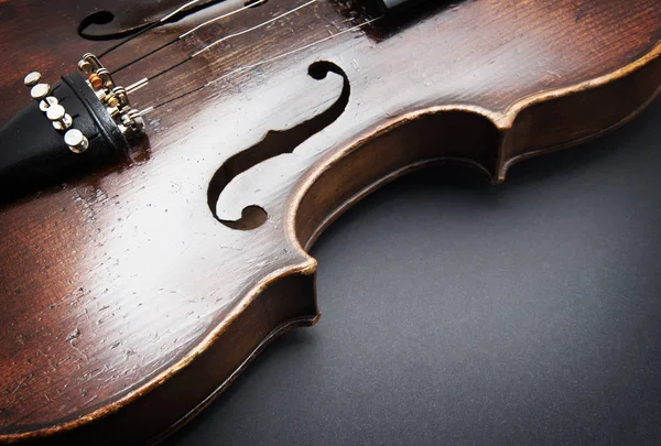 Violino Instrumento Música Perto Orquestra — Fotografia de Stock