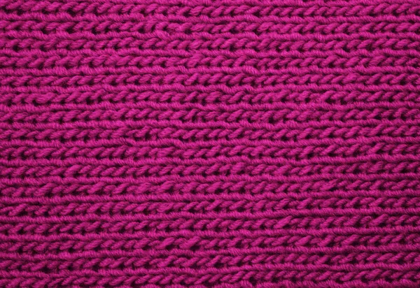 Texture Knitted Woolen Fabric Red — Stock Photo, Image