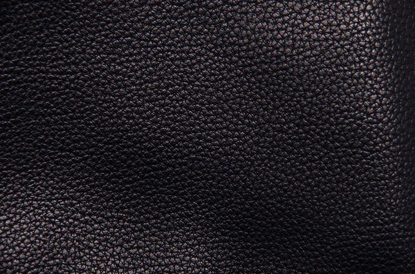 Textura Fundo Couro Preto — Fotografia de Stock