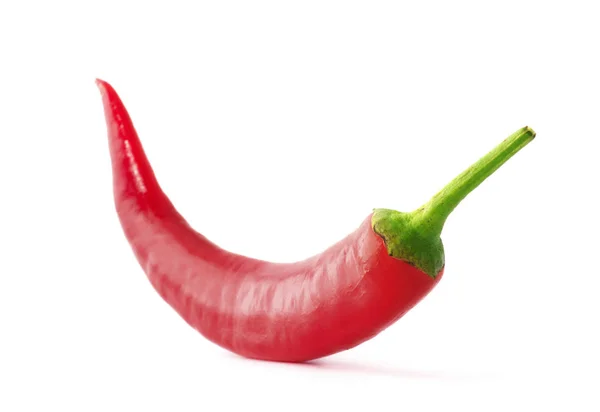 Chili Peppar Isolerad Vit Bakgrund — Stockfoto