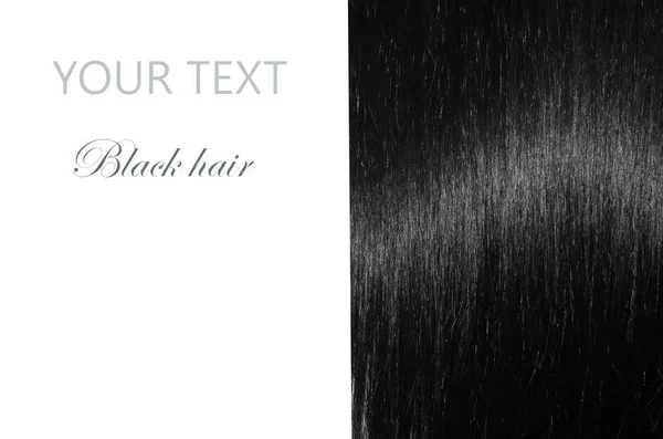 Zwart Haar Wit — Stockfoto