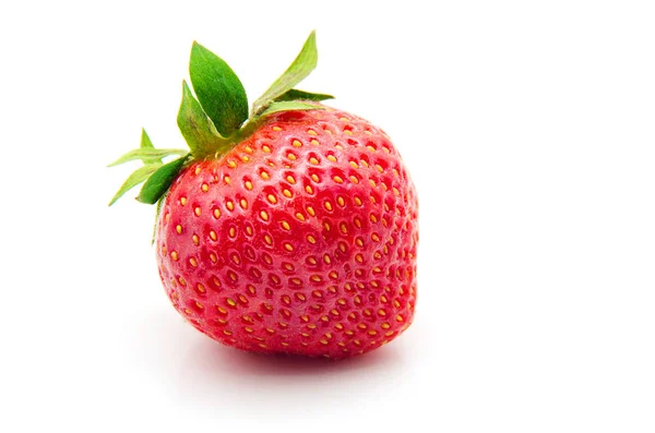 Fresh Sweet Strawberry Isolated White — Stock Photo, Image
