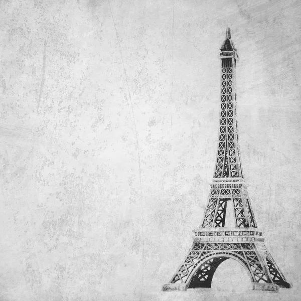 Grunge arkaplanındaki Eyfel kulesi