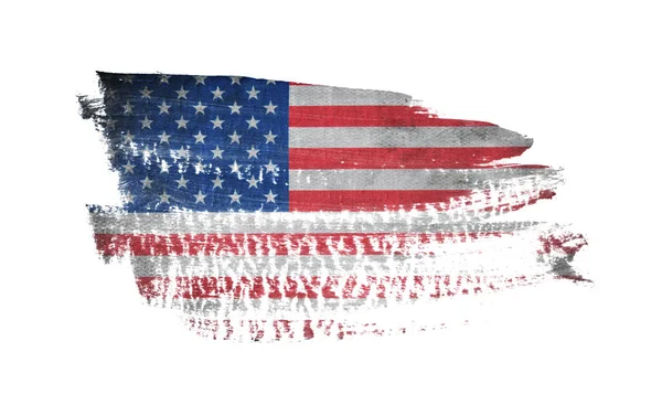 Grunge Usa Flagge Amerikanische Flagge Mit Grunge Textur — Stockfoto