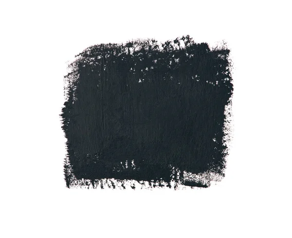 Aquarelle Noire Abstraite Sur Fond Blanc — Photo