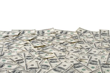 100 dolarlık banknotların arkaplanı