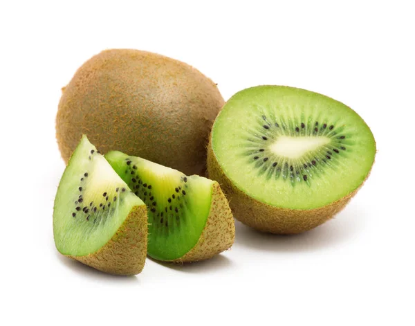 Kiwi Fruit Geïsoleerd Witte Achtergrond — Stockfoto