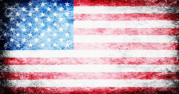 ธงของสหร ฐอเมร Grunge — ภาพถ่ายสต็อก