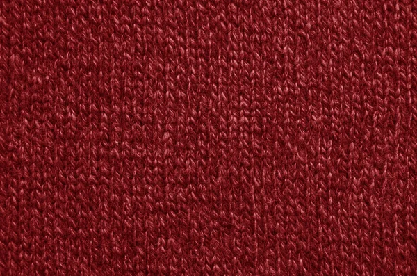 Textura Tecido Malha Vermelho — Fotografia de Stock