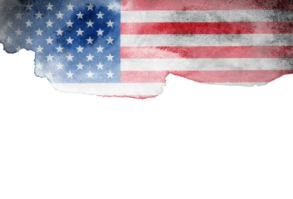 Grunge Usa Vlag Amerikaanse Vlag Met Grunge Textuur — Stockfoto