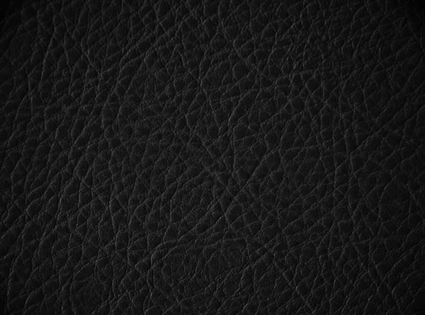 Texture Fond Cuir Noir — Photo