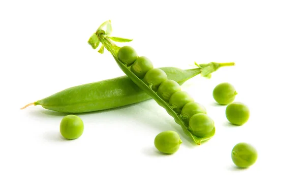 Peas Isolated White — Stock Photo, Image