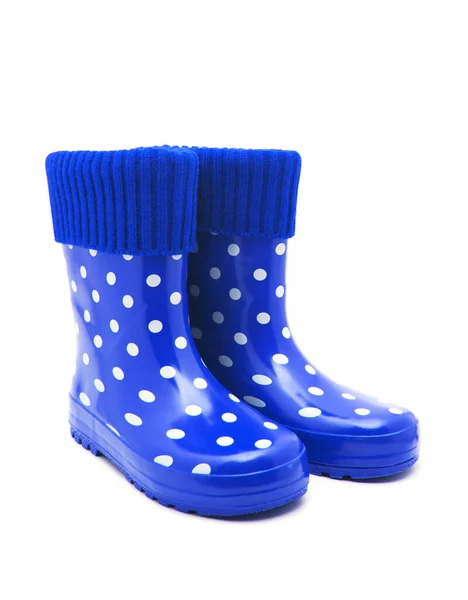 Gumboots Isolado Branco — Fotografia de Stock