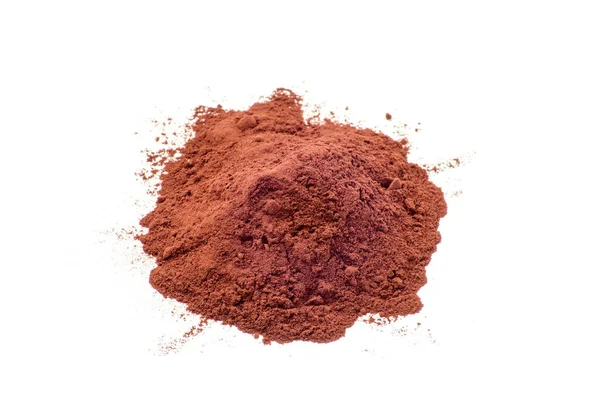 Cacao Powder Isolated White Background — Stock Photo, Image