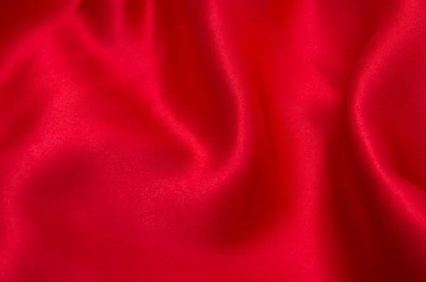 Κόκκινο Σατέν Μεταξωτό Ύφασμα Φόντο — Φωτογραφία Αρχείου