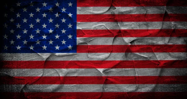 Bandera Grunge Usa Bandera Americana Con Textura Grunge — Foto de Stock