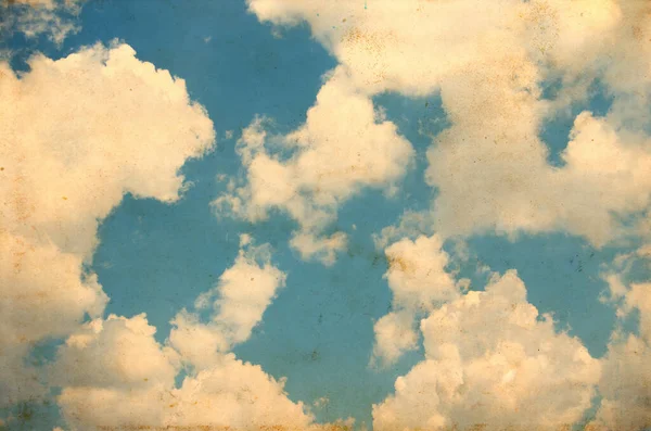 Vintage Stare Zdjęcie Zachmurzone Niebo — Zdjęcie stockowe