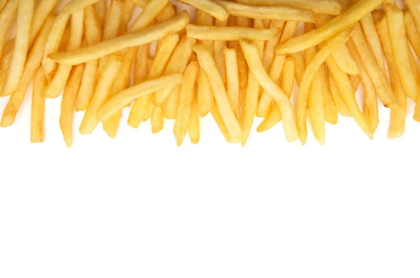 French Fries Isolated White — Stock Photo, Image