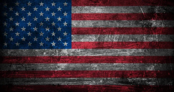 Fechar Bandeira Americana Grunge — Fotografia de Stock