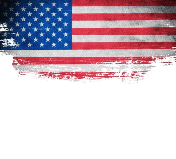 Flagge Der Usa Grunge Hintergrund — Stockfoto