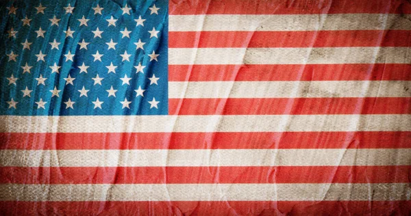 Bandera Grunge Usa Bandera Americana Con Textura Grunge — Foto de Stock