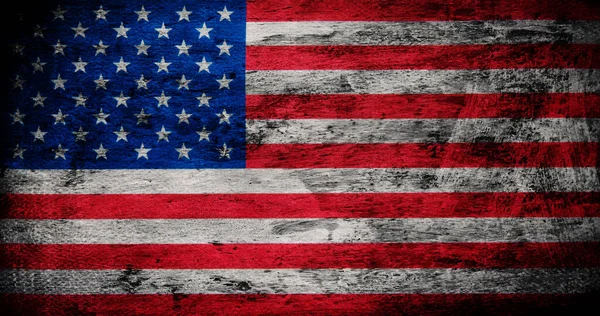 Vlag Van Amerikaanse Grunge Achtergrond — Stockfoto