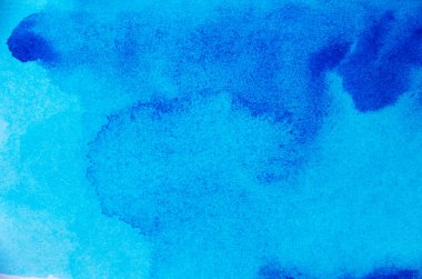 Suluboya tarzında soyut mavi arkaplan