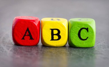 ABC Blokları arkaplan dokusu
