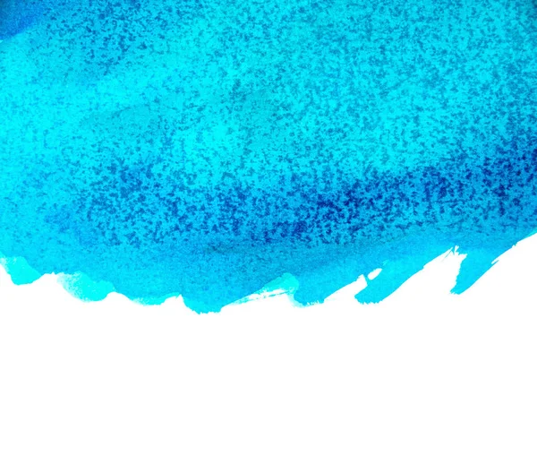 Handbemalter Blauer Aquarell Hintergrund — Stockfoto