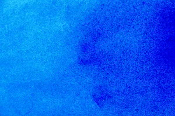 Aquarelle Peinte Main Fond Bleu — Photo