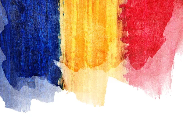 Romanian Flag Background Texture — Stock Photo, Image
