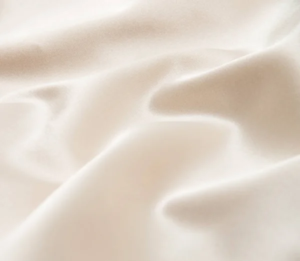 Primo Piano Tessuto Raso Bianco Come Sfondo — Foto Stock