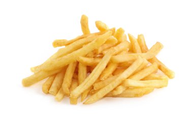 İzole edilmiş beyaz arkaplanda patates kızartması