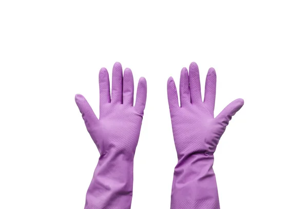Rubber Glove Isolated White Background — Stock Photo, Image