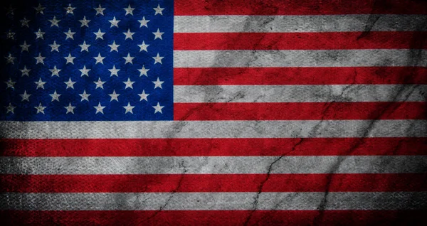 Vlag Van Amerikaanse Grunge Achtergrond — Stockfoto