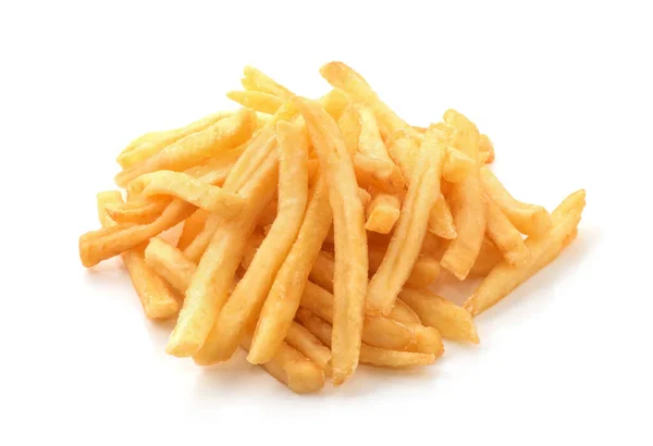 Friture Pommes Terre Sur Fond Blanc Isolé — Photo