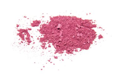 Beyaz üzerine pembe kozmetik tozu