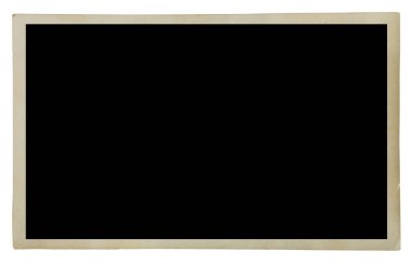 Boş eski fotoğraf beyaz üzerine izole