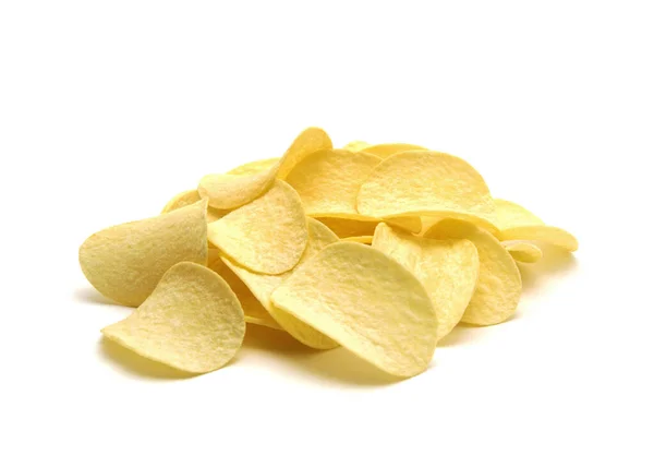 Potato Chips Isolated White Background — Stock Photo, Image