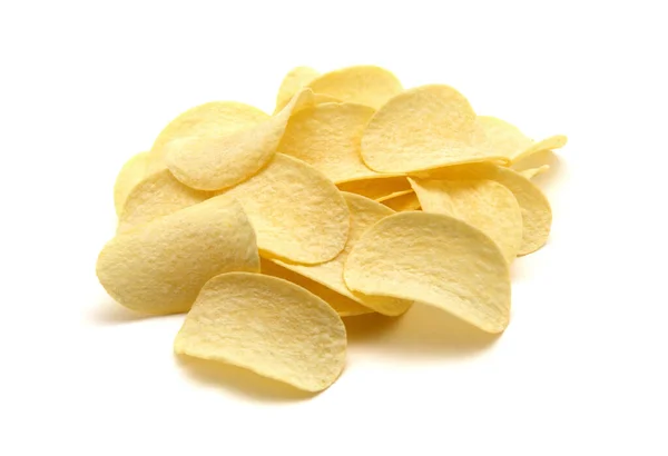 Batatas Fritas Isolado Fundo Branco — Fotografia de Stock