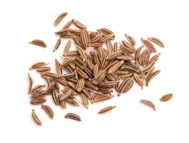 Caraway beyaz arkaplanda izole edildi.