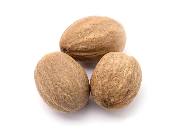 Nutmeg Isolated White Background — Stock Photo, Image