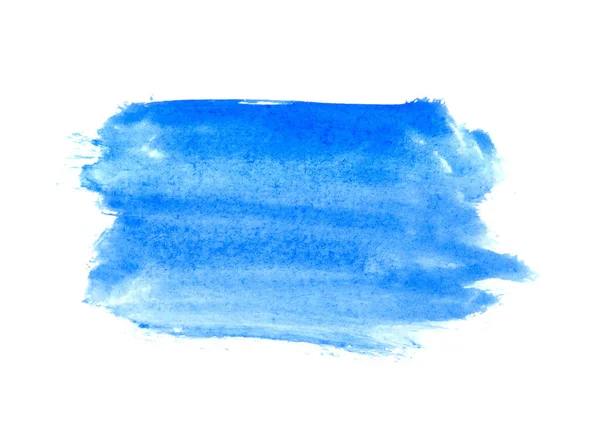 Abstraktní Modrá Akvarel Bílém Pozadí — Stock fotografie